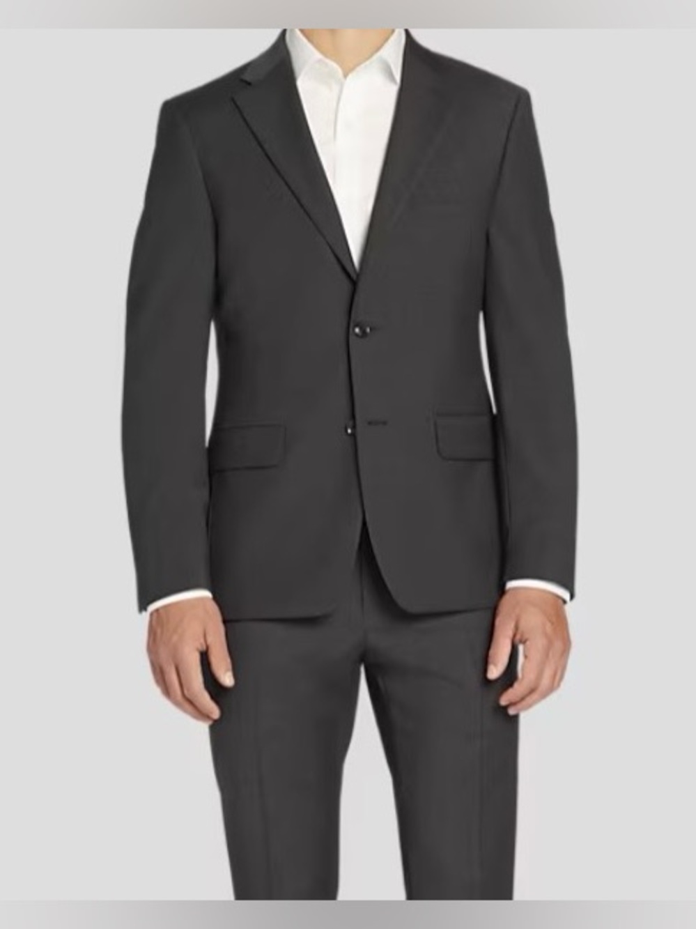 KENNETH COLE Awearness, Charcoal Suit, 40 Long